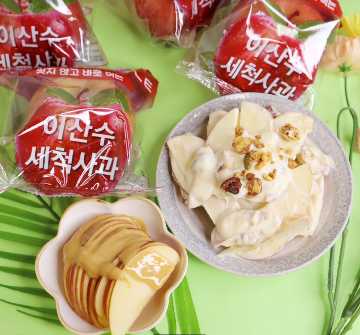 [3kg+3kg] 햇 부사 사과 이산수 세척사과 당일세척 꿀 경북 껍질째먹는 선물세트